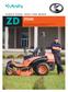 KUBOTA DIESEL ZERO-TURN MOWER ZD ZD326. Kubota s ZD-326 zero-turn mower deliver the performance and high quality demanded by commercial operators.