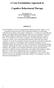 A Case Formulation Approach to. Cognitive Behavioural Therapy