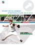 SPORT DEVELOPMENT STRATEGIC PLAN 2013-2016