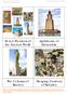 Seven Wonders of the Ancient World. Lighthouse of Alexandria. The Colossus of Rhodes. Hanging Gardens of Babylon. www.montessoriforeveryone.