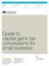 Guide to capital gains tax concessions for