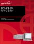 C101-E087J UV-2450 UV-2550. Shimadzu UV-VIS Spectrophotometers