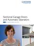 Sectional Garage Doors and Automatic Operators