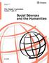 Social Sciences and the Humanities