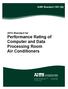 AHRI Standard 1361 (SI) 2016 Standard for Performance Rating of Computer and Data Processing Room Air Conditioners