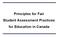 Principles for Fair Student Assessment Practices for Education in Canada