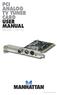 PCI TV Tuner. Model 176132 MAN-176132-UM-1206-03