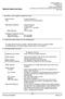 Material Safety Data Sheet