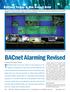 BACnet Alarming Revised. The BACnet data and services model for event reporting was developed. BACnet Today & the Smart Grid