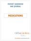 PATIENT HANDBOOK AND JOURNAL MEDICATIONS
