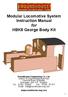 Modular Locomotive System Instruction Manual for HBK8 George Body Kit
