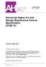 Advanced Higher Art and Design (Expressive) Course Specification (C705 77)