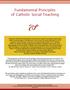 Fundamental Principles of Catholic Social Teaching