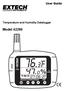 User Guide. Temperature and Humidity Datalogger. Model 42280
