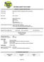 MATERIAL SAFETY DATA SHEET