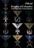 Official. Knights of Columbus. Emblems and Council Jewels