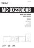 MC-DX220iDAB. Micro Hi-Fi System OWNER S MANUAL 9A10514200