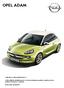 OPEL ADAM. Cenik velja za vozila modelskega leta 17