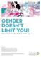 gender doesn t limit you! A Research-Based Anti-Bullying Program for the Early Grades