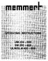 OPERATING INSTRUCTIONS UM 200-800 SM 200-400 ULM/SLM 400-800 06/99