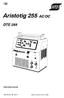 Aristotig 255 AC/DC DTE 255. Instruction manual