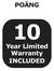 POÄNG. Year Limited Warranty INCLUDED
