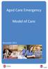 Ghnjasryj. Aged Care Emergency. Model of Care