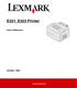 E321, E323 Printer. User s Reference. October 2002. www.lexmark.com