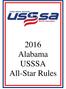 2016 Alabama USSSA All-Star Rules