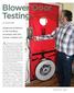 Blower Door Testing by David Keefe