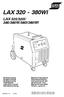LAX 320-380WI LAX 320/320I/ 380/380W/380I/380WI