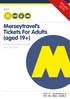 Merseytravel s Tickets For Adults (aged 19+)