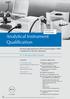Analytical Instrument Qualification