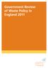 Government Review of Waste Policy in England 2011