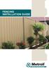 FENCING INSTALLATION GUIDE