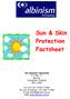 Sun & Skin Protection Factsheet