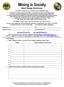 Mining in Society Merit Badge Workbook