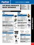 AIR BRAKE PRODUCTS QUICK REFERENCE GUIDE QUICK REFERENCE AIR BRAKE PRODUCTS ABS COMPONENTS. ECUs & VALVES. ECUs & VALVES SENSOR CABLES SENSOR CABLES