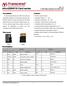 Ver 1.2 4~32G High Capacity microsd Card. Features. Description. Placement. Pin Definition. Transcend Information Inc. 1