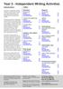 Flying Saucer Stimulus 5 Planning notes 6 Final Written Work 7. In Search of the Magic Ring Stimulus 8 Planning notes 9 Final Written Work 10