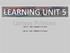 LEARNING UNIT 5 CHP 13 THE CONTRACT OF SALE CHP 14 THE CONTRACT OF LEASE