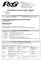 MATERIAL SAFETY DATA SHEET MSDS: RQ0904757 Issue Date: 5/25/2010 RQ0904762 RQ1003759