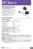 Ordering Information. Specifications. Electrode Holder PS-@S(R)/-31. Electrode Holders. Accessories (Order Separately)