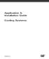 Application & Installation Guide Cooling Systems