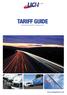 tariff guide EFFECTIVE DATE 1 April 2013