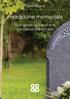 Funeralcare. Headstone memorials. Your guide to burial and cremation memorials
