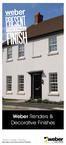 Weber Renders & Decorative Finishes