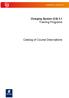Charging System (CS) 5.1 Training Programs. Catalog of Course Descriptions