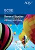 GCSE. Specification. General Studies For exams June 2014 onwards For certification June 2014