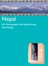 Nepal. 2011 Demographic and Health Survey Key Findings